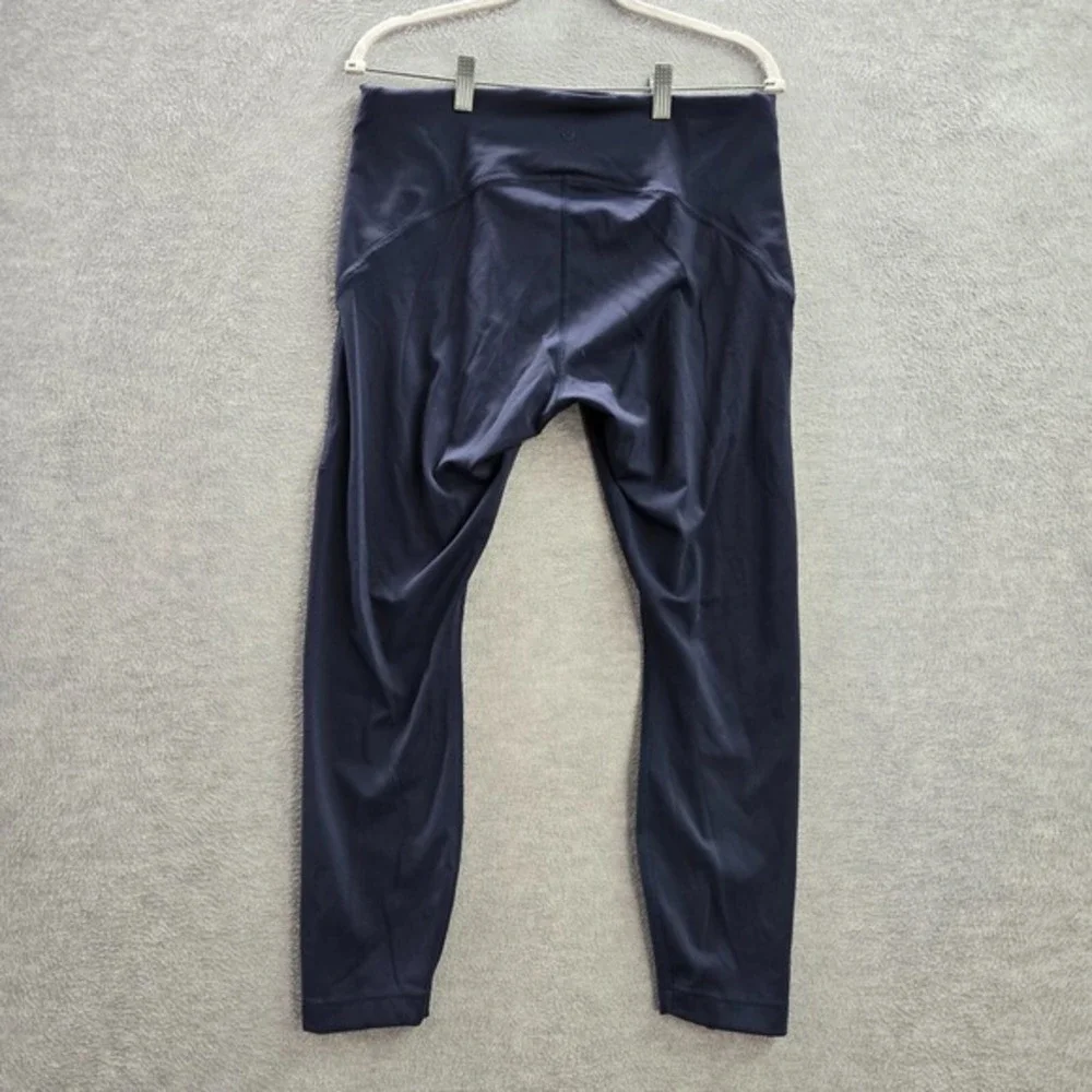 Lululemon Women Activewear Pants 14 Blue Instill High Rise Leggings 24 in Inseam
